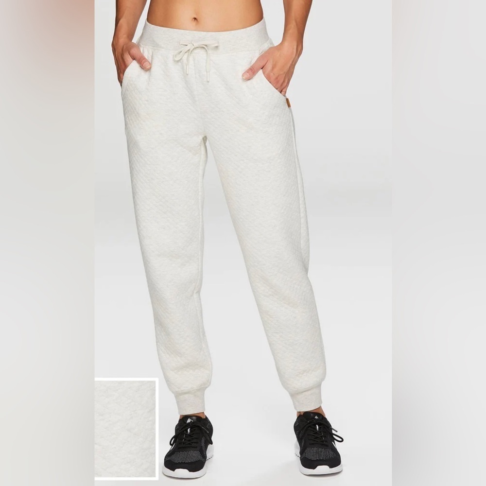 Avalanche Greeley Quilted Joggers White Medium
